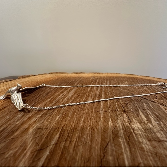 Fossil Silver Bird Necklace - Picture 8 of 13